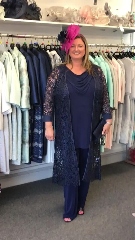 Plus Size Navy Trouser Suit for Mother of the Bride or Groom & Cruise [Video] | Mother of the bride plus size, Mother of the groom suits, Mother of groom dresses Plus Size Mother Of The Bride, Mother Of Groom Dresses Plus Size, Mother Of The Groom Suits, Cruise Video, Bride Pants, Mother Of The Bride Trouser Suits, Bride Plus Size, Plus Size Pant Suits, Mother Of The Bride Plus Size