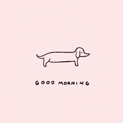 New trending GIF on Giphy June 2 2017 at 01:45PM Good Morning Dog, Morning Meme, Dog Tumblr, Morning Stretch, Hickory Dickory, Dog Animation, Dachshund Art, 강아지 그림, Beautiful Sunshine