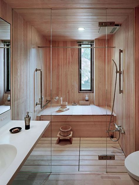 Japanese Bathroom Ideas, Japanese Bathrooms, Japanese Bathroom Design, Japanese Style Bathroom, Asian Bathroom, Japanese Bathroom, Minimalist Dekor, Minimalist Bathroom Design, Japanese Bath