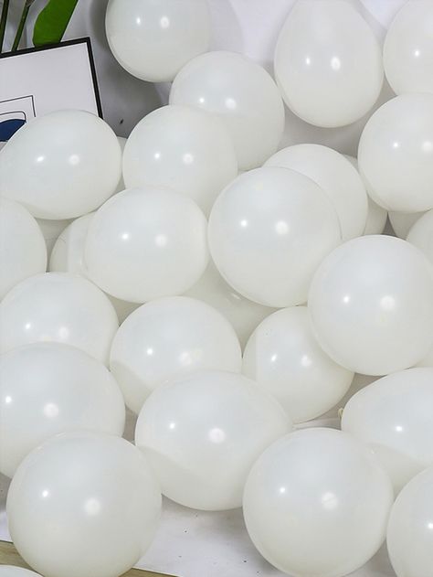 White  Collar  Latex   Embellished   Event & Party Supplies White Balloons, Event Party, Kids Beachwear, Party Event, White Collar, Home Textile, Women Clothes Sale, Length Sleeve, Balloons