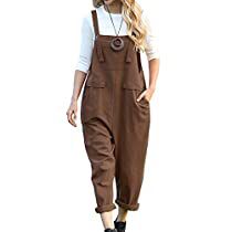 Check this out at Amazon Overalls Baggy, Baggy Jumpers, Fairycore Fashion, Overalls Casual, Pants Overalls, Coffee Outfit, Cottagecore Clothes, Long Pant Jumpsuit, Short Sleeve Floral Dress