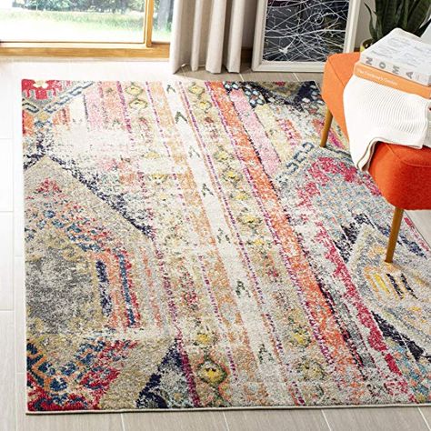 Amazon.com: Safavieh MNC222F-4 Monaco area-rugs, 4' x 5'7", Multi: Gateway Bedroom Ideas Carpet, Closet Carpet, Carpet In Bedroom, Home Office Carpet, Carpet Ideas Living Room, Carpet In Living Room, Restaurant Carpet, Bedroom Carpet Ideas, Carpet For Stairs