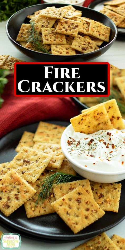 Fire Crackers Recipe, Seasoned Saltine Crackers, Saltine Cracker Recipes, Spicy Crackers, Homemade Crackers Recipe, Seasoned Crackers, Ritz Cracker Recipes, Fire Crackers, Potato Chip Recipes