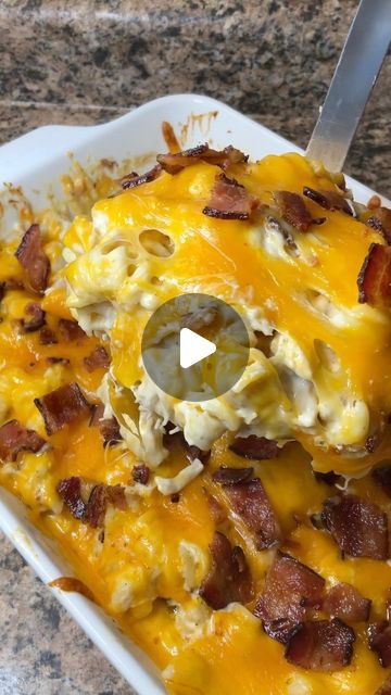 Carman Wilken on Instagram: "Try this Chicken Bacon Ranch Pasta Bake for a delicious and easy family dinner! Recipe is at the end of the video to screenshot #chickenbaconranch #pasta #easyrecipe #yum #dinner" Chicken Bacon Ranch Pasta, Ranch Pasta, Frosting Recipes Easy, Ranch Recipe, Chicken Bacon Ranch, Bacon Ranch, Ranch Chicken, Easy Family Dinners, Chicken Bacon