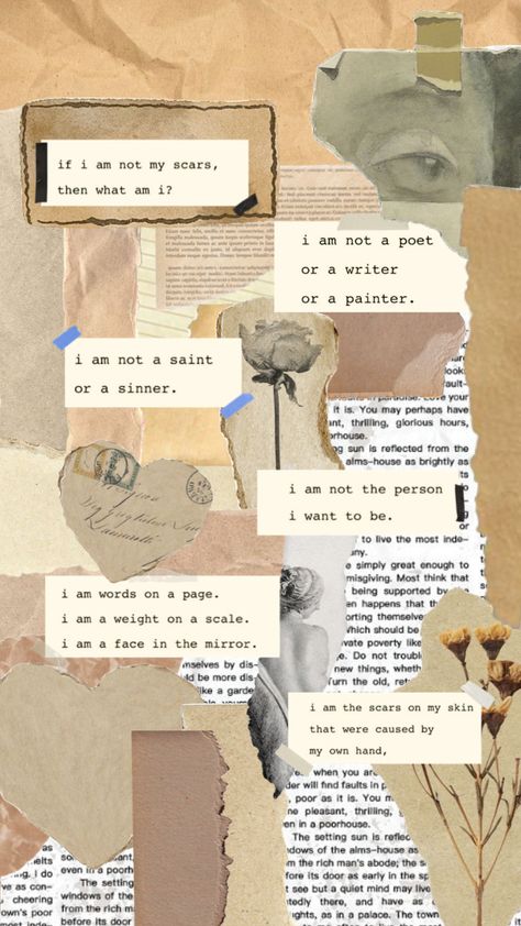 #sjb #poem #poetry #collage #papercollage #vintage #scars #sin Poetry Collage Wallpaper, Poem Collage Ideas, Poem Collage, Poetry Collage, Writing Aesthetic, Phone Case Ideas, Good Vocabulary Words, Good Vocabulary, Case Ideas