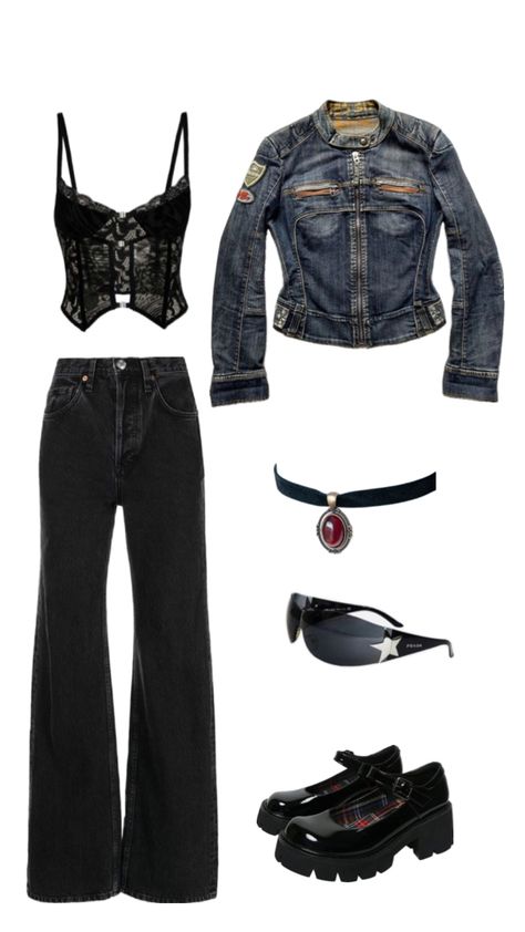 Dark coquette inspired modern, rockstar girlfriend core, rockstar aesthetic, black cat girlfriend, ootd, outfit inspiration/inspo, Charlie XCX, #rockstargirlfriend #bikergirl #blackcatgirlfriend #gothgirloutfit #goth #fashion Cute Dark Aesthetic Outfits, Charlie Xcx Concert Outfit Ideas, Zayn Malik Inspired Outfits, Rockstar’s Girlfriend, Rockers Girlfriend Aesthetic, Black Cat Inspired Outfit, Rocker Girlfriend Aesthetic Outfits, Biker Girlfriend Aesthetic Outfits, Black Cat Aesthetic Outfit