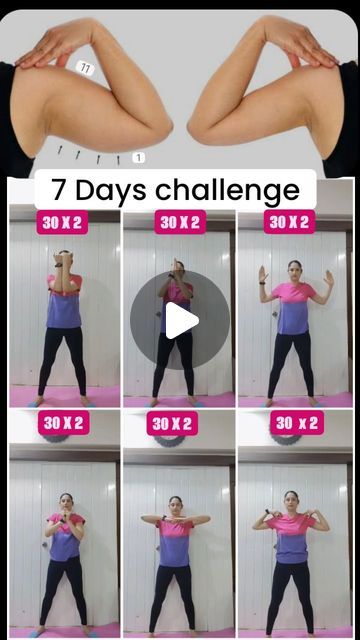 How To Reduce Arm Fat Fast, Arm Excersizes At Home, Arm Fat Exercises At Home, Arm Exercises Women, Exercise For Arms, Easy Arm Workout, Arm Workout Videos, Fat Thighs, Arm Workout Challenge