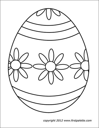 Easter Egg Pictures, Egg Coloring Pages, Cool Easter Eggs, Simple Easter Eggs, Easter Egg Printable, Free Easter Coloring Pages, Easter Egg Coloring, Egg Coloring Page, Egg Coloring