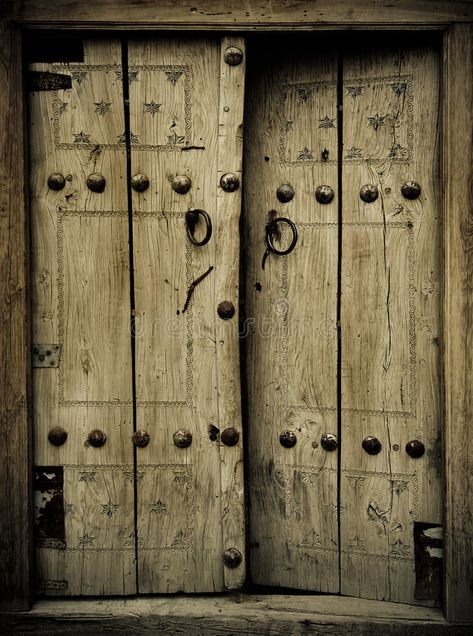 Ancient doors. Close-up image of ancient doors , #Aff, #doors, #Ancient, #Close, #ancient, #image #ad Morrocan Doors, Ancient Doors, Medieval Door, Reclaimed Building Materials, Vintage Doors, Cool Doors, Rustic Doors, Antique Doors, Old Door