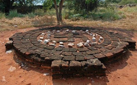 VEDIC FIRE ALTAR ~ MORE THAN 4000 YEARS OLD .. at deep in Chattisgarh - Orissa border forest Hindi Temple, Fire Altar, Ancient Altar, Sacrificial Altar, Stone Altar, Castle Floor Plan, Buddhist Stupa, Bhagavata Purana, Altar Art