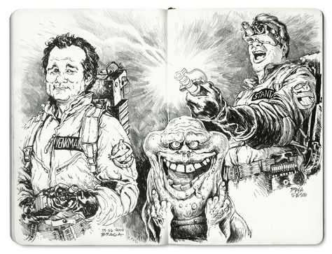 Ghostbusters Sketch, Dan Aykroyd, Sketchbook Ideas, Horror Comics, Pirates Of The Caribbean, Ghostbusters, Big Love, Simple Lines, Drawing Ideas