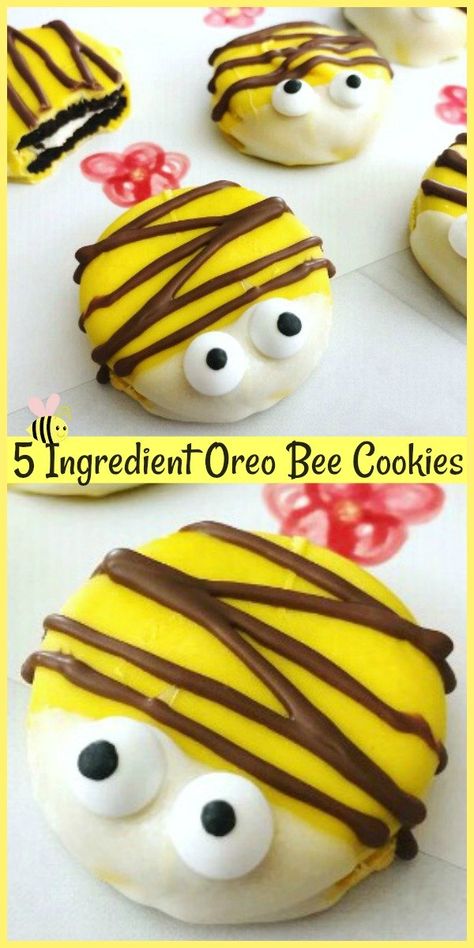 Bee Cookies, Favorite Cookie Recipe, Kinds Of Cookies, Oreo Dessert, Delicious Cookie Recipes, Best Cookie Recipes, Köstliche Desserts, Homemade Cookies, Oreo Cookies