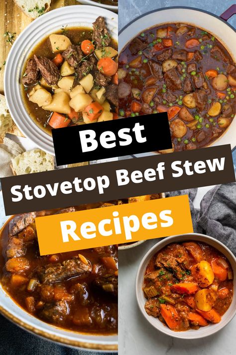 TOP 8 STOVETOP BEEF STEW RECIPES: CLASSIC TO CREATIVE Hearty Beef Stew Stove Top, Beefstew Stovetop, Beef Stew Recipe Stove Top, Easy Beef Stew Stove Top, Stovetop Beef Stew, Best Queso Recipe, Vegetable Beef Stew Recipe, Best Goulash Recipes, Beef Stew Recipes