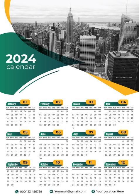 2024 Calendar New Year One Page Design Vector#pikbest##Templates Church Calendar Design, Calander Design Ideas, Calender 2024 Designs, Bible Frames, Graphic Design Calendar, Graphic Design Terms, Desk Calendar Design, Wall Calendar Design, Document Design