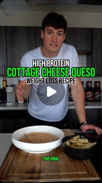 Johnny Hadac Recipes, Low Sodium Taco Seasoning, Johnny Hadac, Cottage Cheese Queso, 20 Grams Of Protein, Green Chilis, Medium Recipe, Cheese Queso, Mediterranean Diet Recipes Dinners