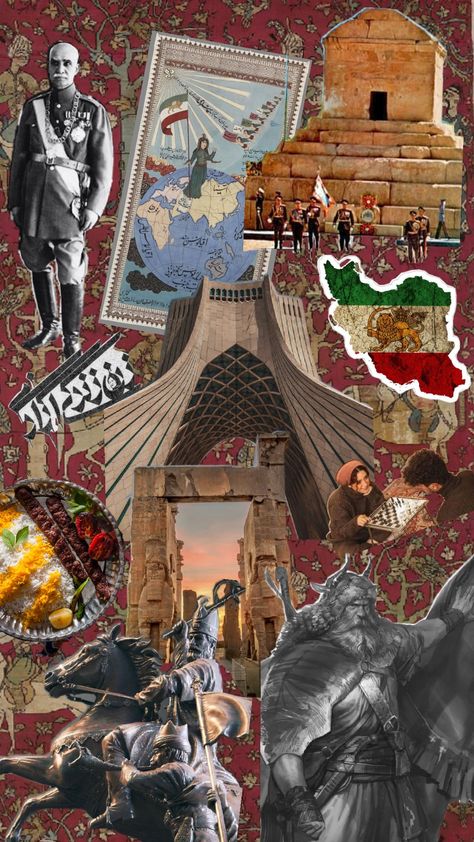 An image of Iran's historical summary Iranian Culture Aesthetic, Old Iran Aesthetic, Pahlavi Wallpaper, Rap Iran, Iranian Aesthetic, Persian Nostalgia, Persian Vibe, Persian Wallpaper, Iran Wallpaper