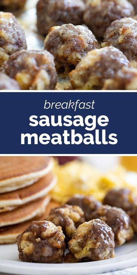 Pancakes and sausage in one! These Breakfast Sausage Meatballs are a creative breakfast recipe or make a great breakfast side dish. #breakfast #recipe #meatballs #sausagemeatballs Sweet Potato Meatballs, Pancakes And Sausage, Breakfast Meatballs, Best Pancake Recipe Ever, Sausage And Sweet Potato, Creative Breakfast Recipes, Sausage Sweet Potato, Dream Breakfast, Recipe Meatballs