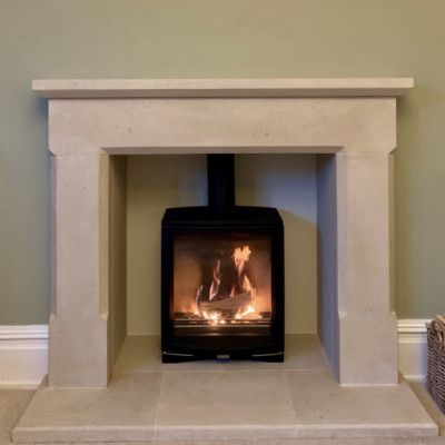 Natural Fireplace, English Fireplace, Limestone Fireplace Surround, Suit Traditional, Sandstone Fireplace, Stone Fireplaces, Fire Basket, Fire Surround, Multi Fuel Stove