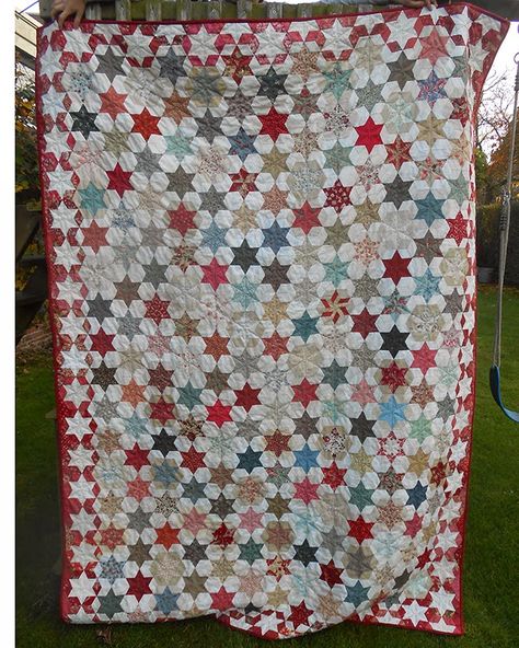 Lucy Boston, Jen Kingwell, Quilt Borders, Hexie Quilt, Pieced Quilts, Blanket Quilt, Miniature Quilts, Quilt Border, Star Quilt Patterns