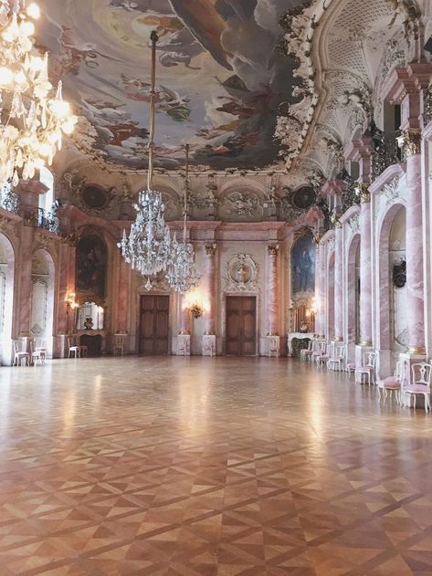 Ballrooms In Houses, Ballroom Venue Wedding, 1800 Ballroom, Rooms In A Castle List, Castle Mansion Interior, Ethereal Ballroom, Vintage Castle Interior, Castle House Aesthetic, Victorian Ball Room