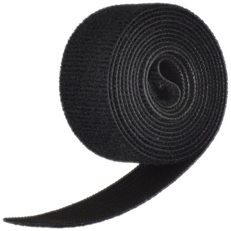 Velcro 1804-OW-PB/B Black Nylon Onewrap Velcro Strap, Hook and Loop, 1" Wide, 5' Length,#PB, #Black, #Nylon, #Velcro Hook And Loop Tape, Chloe Marcie, Black Nylon, Velcro Straps, Hook And Loop, Black Nylons, Saddle Bags, Hair Hair, Heavy Duty