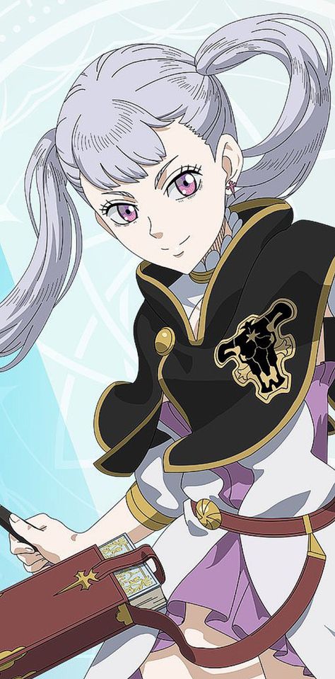 Black Clover Noelle Wallpaper, Noelle Black Clover Icon, Black Clover Noelle Manga, Noelle Silva Wallpaper, Noelle Silva Icon, Noelle Black Clover, Black Clover Noelle, Black Clover Wallpaper, Black Bulls