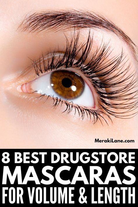 8 Best Mascaras for Volume and Length | If you want to make your eyes pop, this post will teach you how to apply mascara properly for length and volume, including simple tips, techniques, and hacks for short lashes, how to avoid clumps, and so much more. We've also curated a list of the best drugstore mascaras for length and for volume to help you fool the world that you have longer lashes than you really do! And yes, we've included waterproof options for contact lens wearers and much more! Best Mascara For Length And Volume, Best Smudge Proof Mascara, Holistic Practices, Best Drugstore Mascara, Best Mascaras, Smudge Proof Mascara, Small Lashes, Short Eyelashes, Apply Mascara