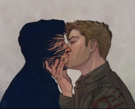 Supernatural Destiel Fanart, Destiel Kiss, Kiss Fanart, Destiel Fanart, Supernatural Destiel, Love S, Love Kiss, Destiel, Superwholock