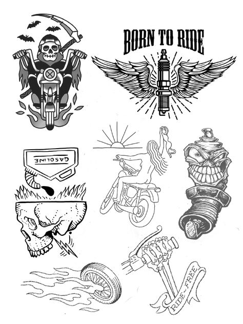 Motorcycle Flash Tattoo, Biker Tattoos Designs, Bike Woman, Tattoo Bike, Motorcycle Tattoo, Motorcycle Mechanic, Mechanic Tattoo, Motorcycle Tattoos, Bike Tattoos