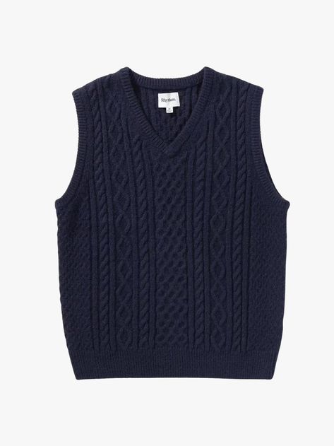 Mens Knitted Vest, Knitted Vest Men, Sweater Vest Outfit Mens, Sweater Vest Outfit, Cable Pattern, Mohair Knit, Vest Outfit, Vest Men, Gardens Design