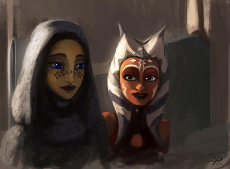 TCW - Friends by RaikohIllust on DeviantArt Ahsoka And Barriss, Barriss Offee, Ashoka Tano, Star Wars Ahsoka, Star Wars The Clone Wars, Star Wars Ships, Star Wars Clone, Ahsoka Tano, The Clone Wars