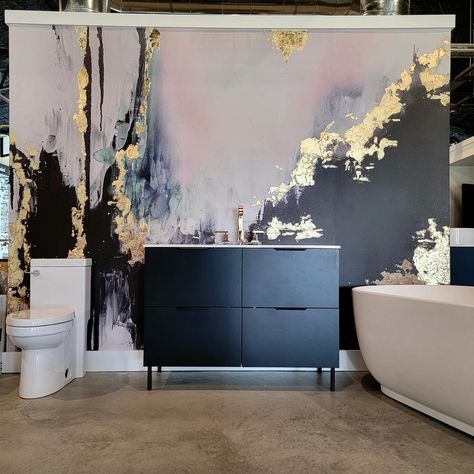 How cool is this display wall by @winsupply of Panama City featuring our speakeasy wall mural?! Residential plumbing has never looked so… | Instagram Residential Plumbing, Display Wall, Nyc Art, Salon Decor, Panama City, Panama City Panama, Residential Architecture, So Cool, Wall Display