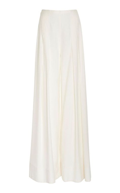 Silk Satin Outfit, White Sweater Outfit, Fancy Tops, White Trousers, Trumpet Skirt, Wide Leg Linen Pants, Outfits Verano, Womens Fashion For Work, Kpop Fashion Outfits