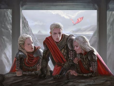 Aegon's Conquest, Dessin Game Of Thrones, Visenya Targaryen, Breathing Fire, Game Of Thrones Artwork, Got Dragons, Targaryen Art, Asoiaf Art, Gra O Tron