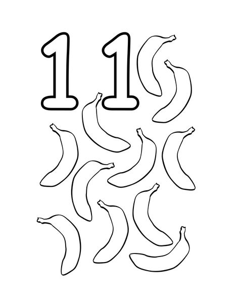 number coloring pages. the number 11 Number 11 Worksheet, 11 Worksheet, 30 Number, Free Printable Numbers, Free Preschool Worksheets, Learning Sites, School Images, Free Kindergarten Worksheets, Numbers For Kids