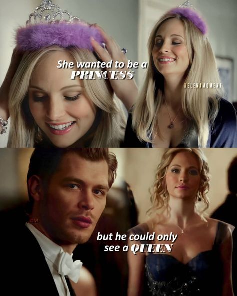 Klaroline Fanart, She Is A Princess, His Princess, Klaus And Caroline, Punk Makeup, Vampier Diaries, Vampire Diaries Movie, Vampire Diaries Quotes, Vampire Diaries Guys