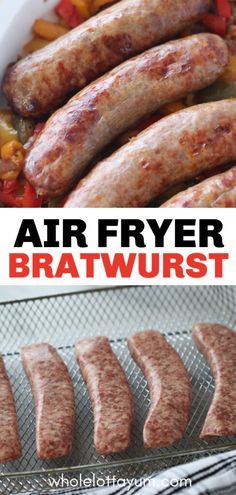 easy air fryer bratwurst recipe Pinterest pin Sausage In Air Fryer How To Cook, Air Fry Turkey Sausage, Turkey Sausage Air Fryer Recipes, Turkey Sausage Air Fryer, Air Fryer Bratwurst, Sausage Air Fryer, Air Fryer Chicken Sausage, Air Fryer Brats, Air Fryer Sausage