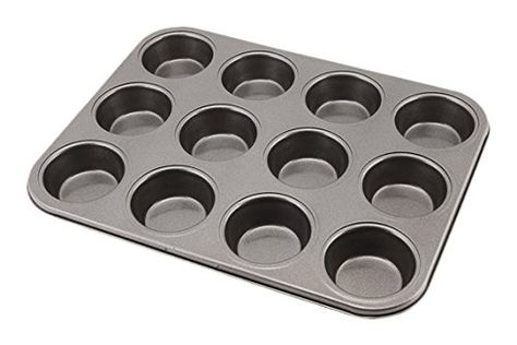 Genware NEV-MT-CS12 Carbon Steel Non-Stick Muffin Tray with 12 Cups >>> Continue with the details at the image link. #BarbecueandOutdoorDining Different Types Of Cakes, Cupcake Tray, Cupcake Mold, How To Make Cupcakes, Tool Cake, Muffin Tray, Cupcake Pan, Pie Pan, Types Of Cakes