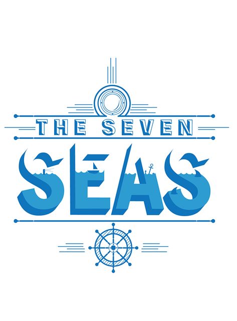 The Seven Seas on Behance Sea Typography, Seven Seas, Small Detail, Design Skills, The Seven, Graphic Design Inspiration, Sweet Dreams, Typography Design, New Style