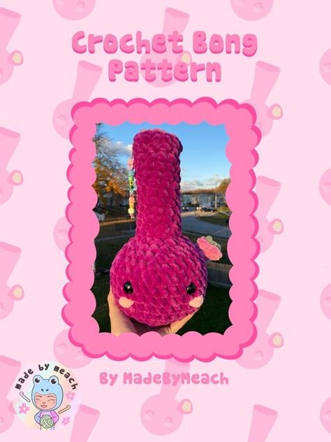 Crochet Bong Pattern Crochet toys free patterns easy #crochettoysfreepatternseasy #crochet #crochettoy #crochetpattern #crochetpatterns 4.434 Crochet Bong Amigurumi Free Pattern, Crochet Bong Pattern, Crochet Bong Free Pattern, Bong Crochet Pattern Free, Funny Crochet Patterns, Holiday Amigurumi, Free Patterns For Crochet, Spooky Crochet, 2023 Dump