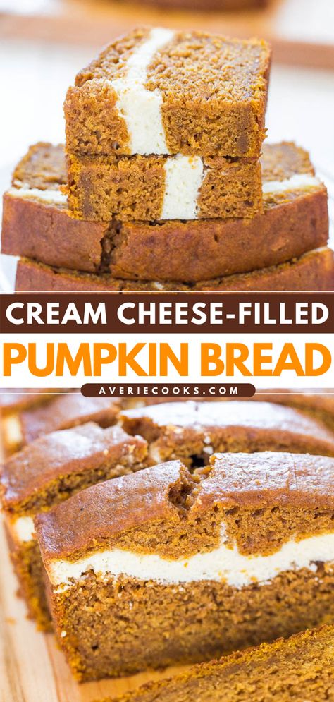 Cream Cheese Pumpkin Bread, Pumpkin Bread With Cream Cheese, Cream Cheese Pumpkin, Pumpkin Cream Cheese Bread, Best Pumpkin Bread Recipe, Bread With Cream Cheese, Cream Cheese Bread, Pumpkin Cream Cheese, How To Store Bread