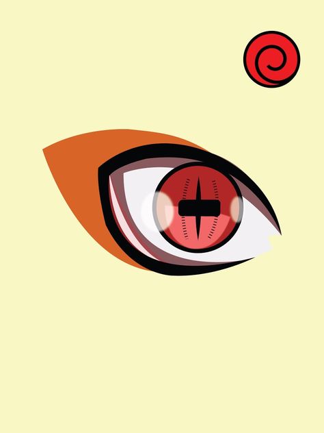 Naruto’s eye (six sage paths technique) Naruto Sage Mode Tattoo Ideas, Naruto Rennigan Eye, Naruto Uzumaki Eyes, Naruto Eyes Tattoo, Sage Of 6 Paths, Naruto Items, Powerful Eyes, Naruto Symbols, Tato Mata