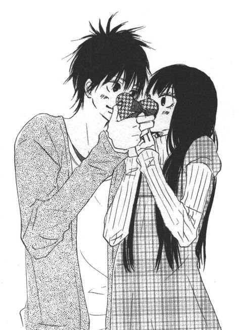 Sawako And Kazehaya, 너에게 닿기를, Moe Anime, Ao Haru Ride, Kimi Ni Todoke, Shoujo Manga, Manga Pages, Anime Wall Art, Anime Couples Manga