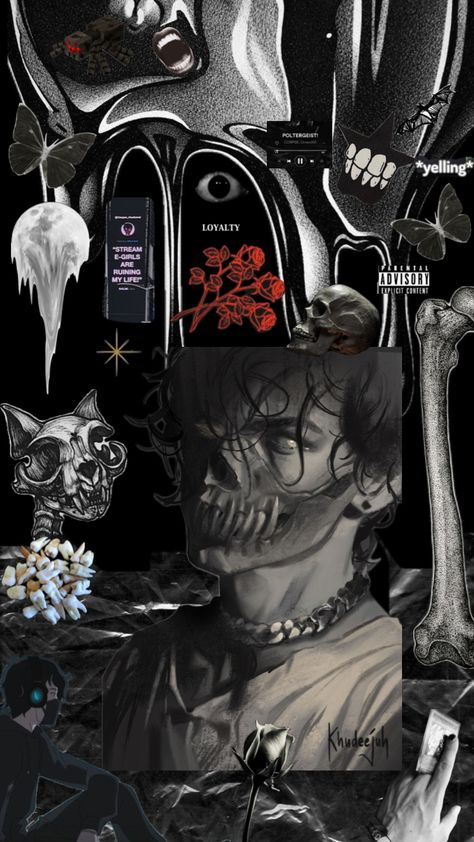 🖤 #corpsehusband #corpse #black #white #gray Husband Wallpaper, Corpse Husband, Emo Guys, Black Aesthetic Wallpaper, Anime Scenery Wallpaper, Phone Themes, Scenery Wallpaper, Anime Scenery, Black Aesthetic