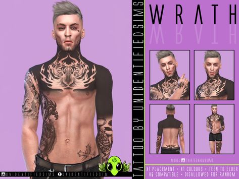 Sims 4 Tattoos, Sims 4 Piercings, Sims 4 Anime, Sims 4 Download, Sims 4 Game Mods, Sims 4 Body Mods, Facial Tattoos, Tumblr Sims 4, 4 Tattoo