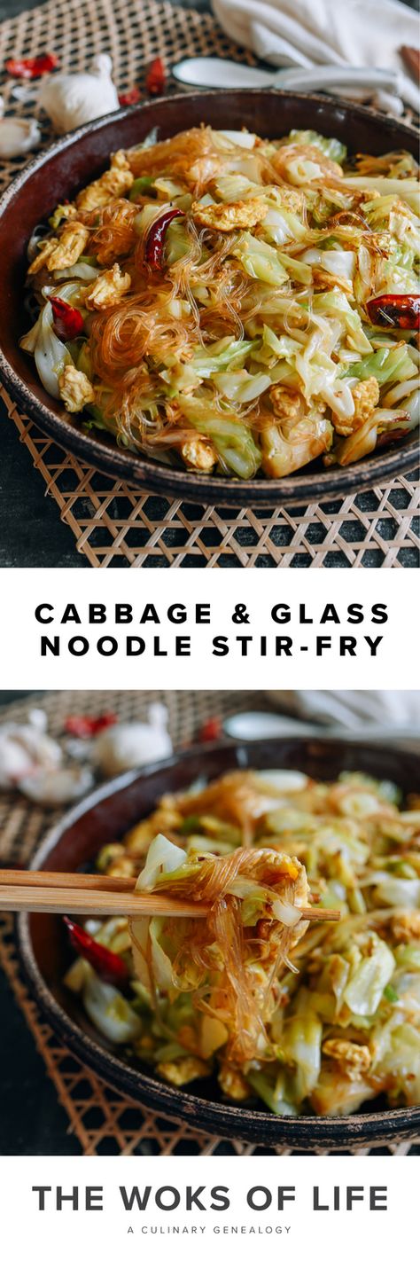 Stirfry Cabbage Recipes, Half Cabbage Recipe, Long Lasting Meals Dinners, Long Lasting Meals, Recipes With Chinese Cabbage, Bean Vermicelli Recipes, Vermicelli Recipes Healthy, Cabbage Noodles Recipes, Cabbage And Egg Stir Fry