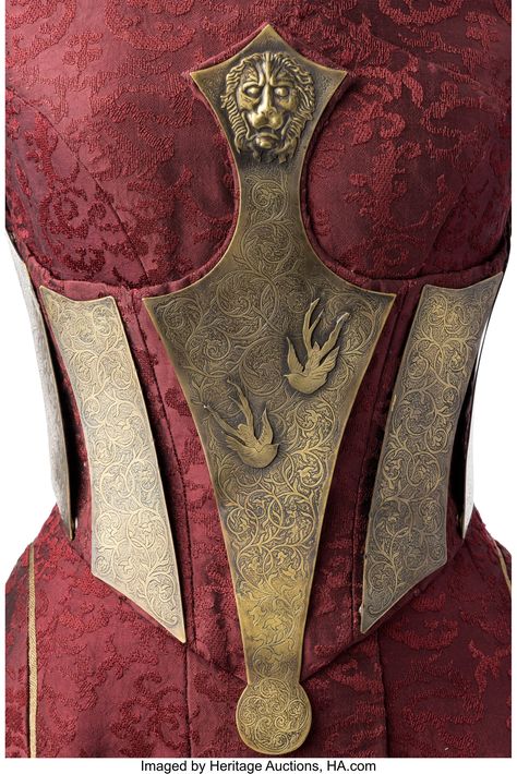 Cersei Lannister (Lena Headey) Maroon Armored Corset Dress from | Lot #89201 | Heritage Auctions Hotd Dresses, Auction Games, Costume Design Ideas, Dream Costume, Got Costumes, Game Of Thrones Costumes, Armor Dress, Thesis Ideas, Medieval Dresses