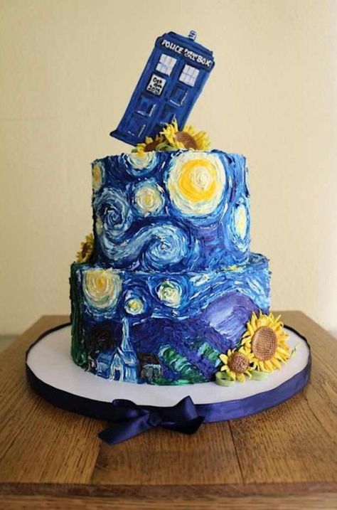 Insane Cakes, Doctor Who Cakes, Cooking Science, 60th Cake, Doctor Who Party, Interesting Cakes, Doctor Who Wedding, Geeky Wedding, Cake Wrecks