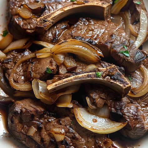 Classic Beef Liver with Sauteed Onions - Long Bake The Queen Beef Liver Recipes, Beef Liver And Onions Recipe, Liver And Onions Recipe, Liver And Bacon, Fried Liver, Sauteed Onions, Liver And Onions, Liver Recipes, Beef Liver