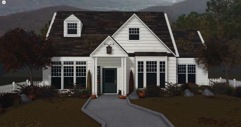 Cottage Core Bloxburg House, Bloxburg House Builds, Roblox Bloxburg House Ideas, House Decorating Ideas Apartments, Small House Layout, Diy House Plans, Bloxburg Room, House Color Palettes, Suburban House